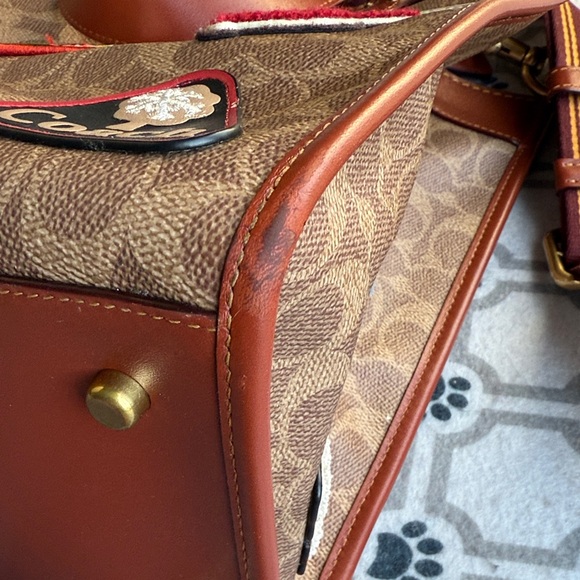 Coach Multicolor Patchwork Tote with Brown Accents - Picture 8 of 16